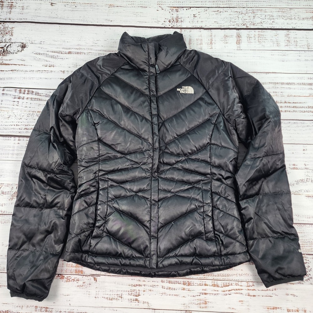 The North Face Aconcagua 550 Down Puffer Jacket Womens Size S Black Quilted
